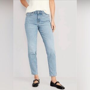Old Navy Light Wash OG Straight High-Rise Jean a.k.a. Mom Jean Sz 6